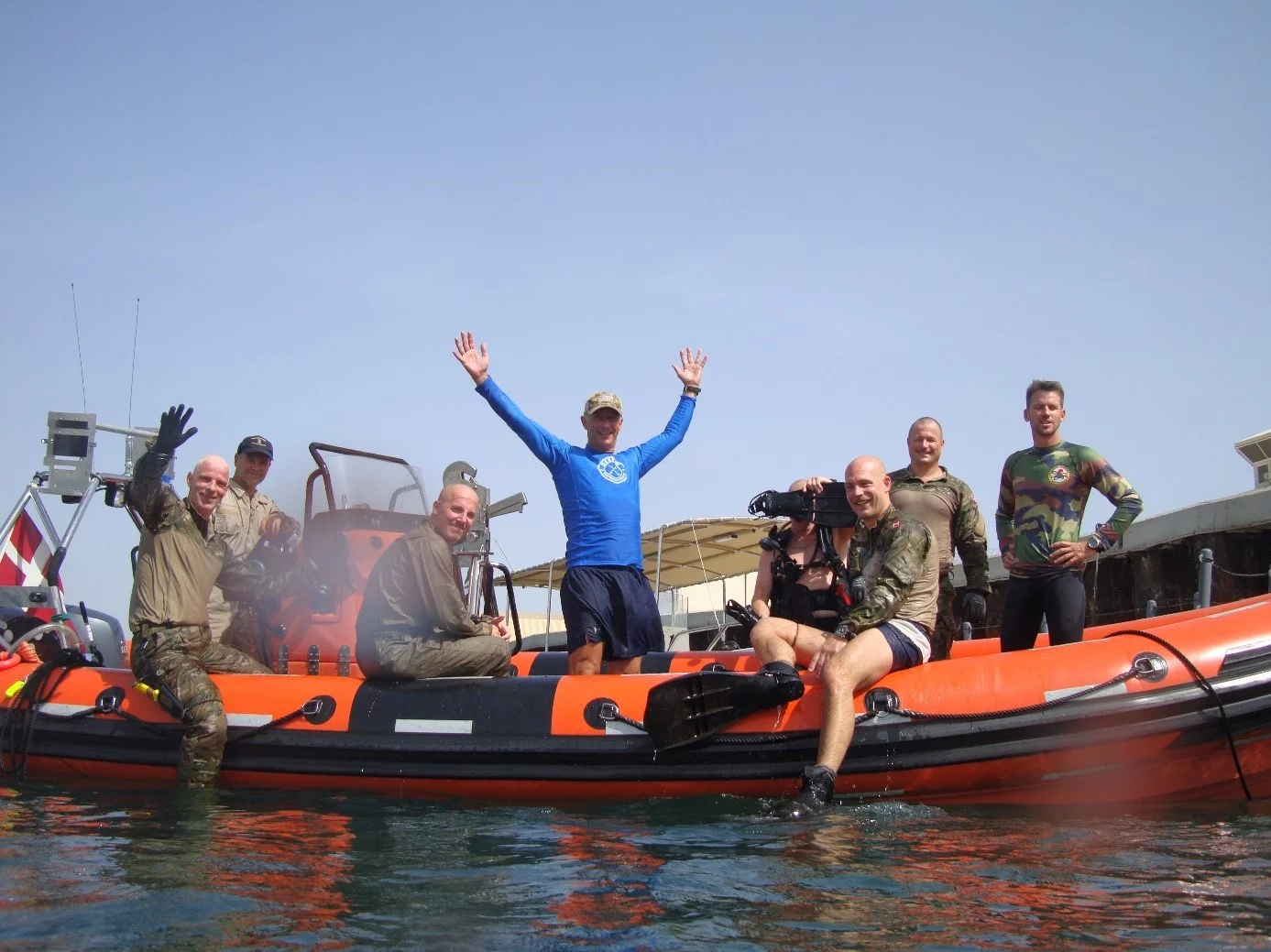 Coopération entre plongeurs français et danois