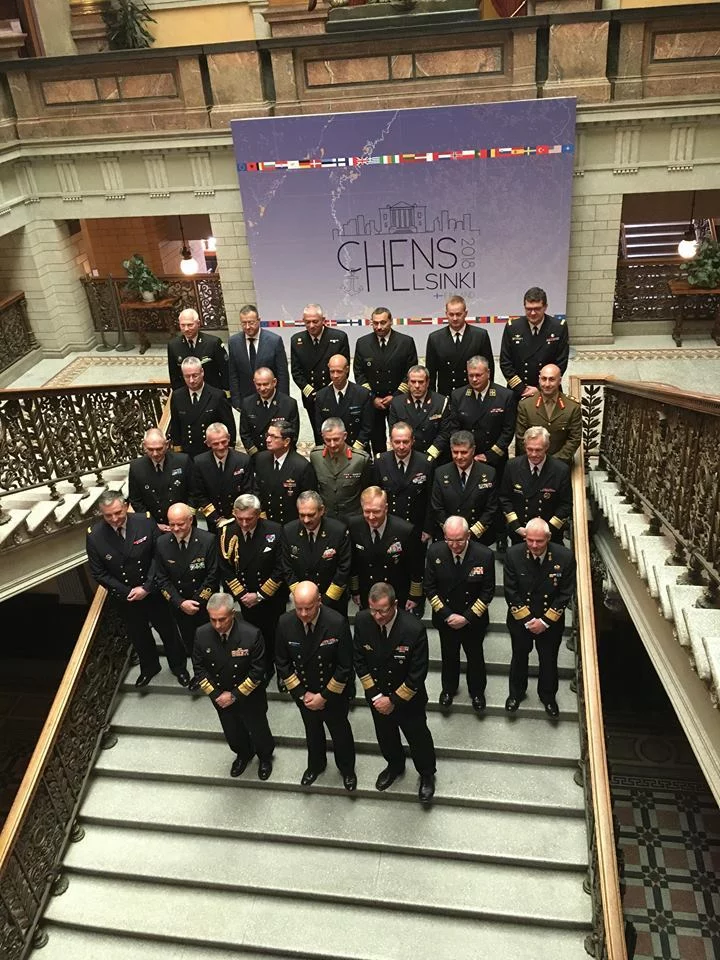 Les participants au forum « Chiefs of European Navies »
