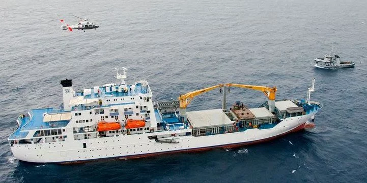 Exercice de sauvetage en mer en Polynésie Française