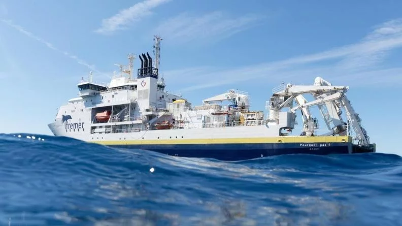 Le bâtiment océanographique Pourquoi-Pas? de l'IFREMER