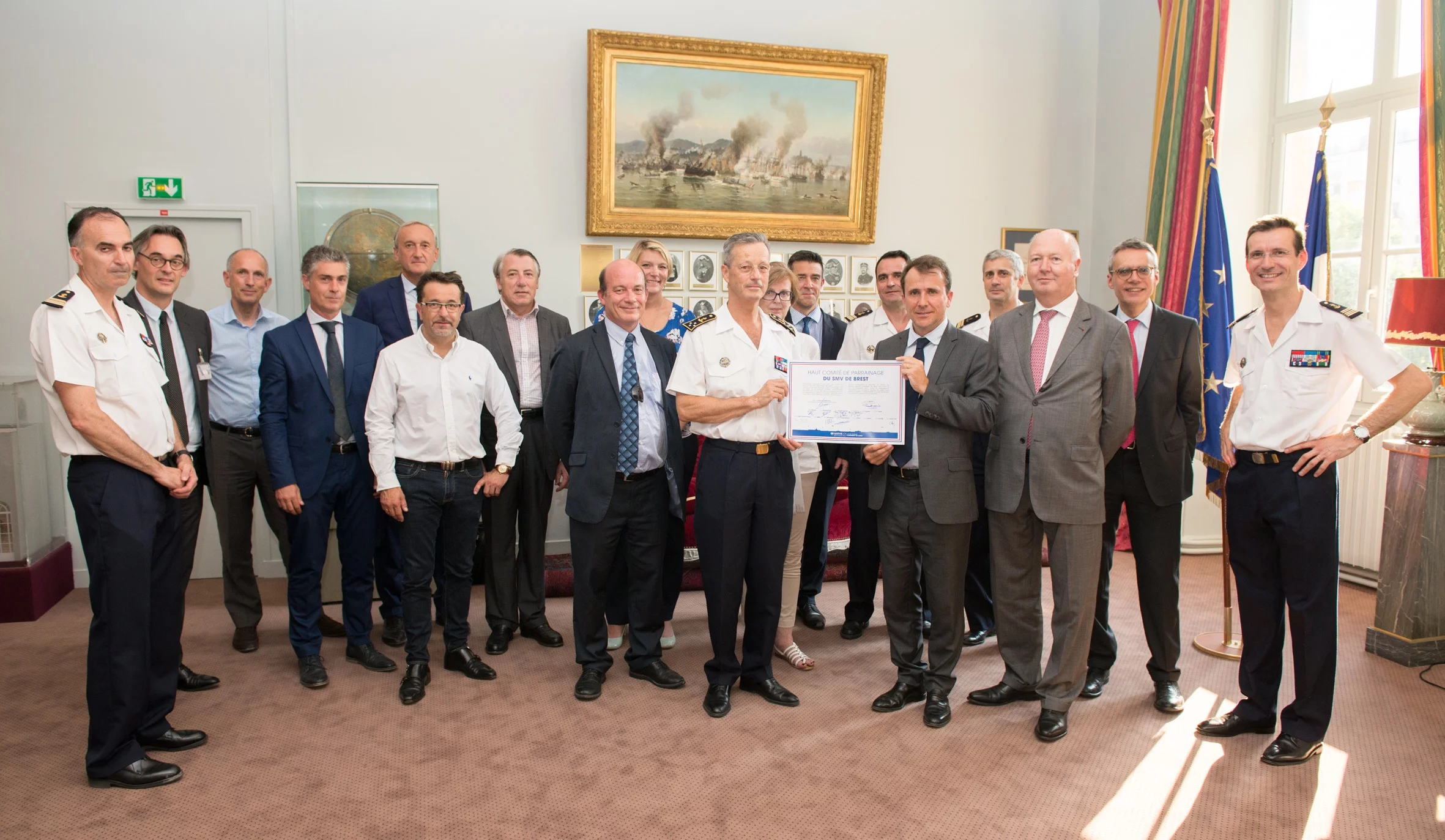 Signature de la charte de parrainage du Service Militaire Volontaire de Brest