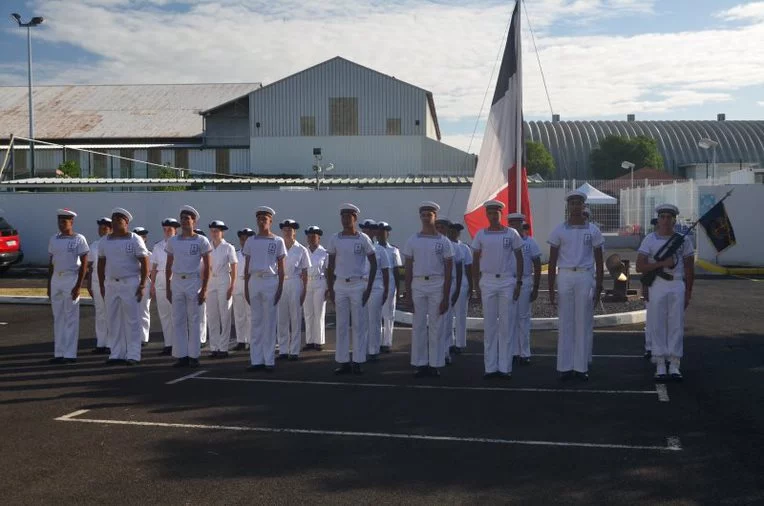 Les stagiaires de la préparation militaire marine « Quartier Maître Jean Couturier »