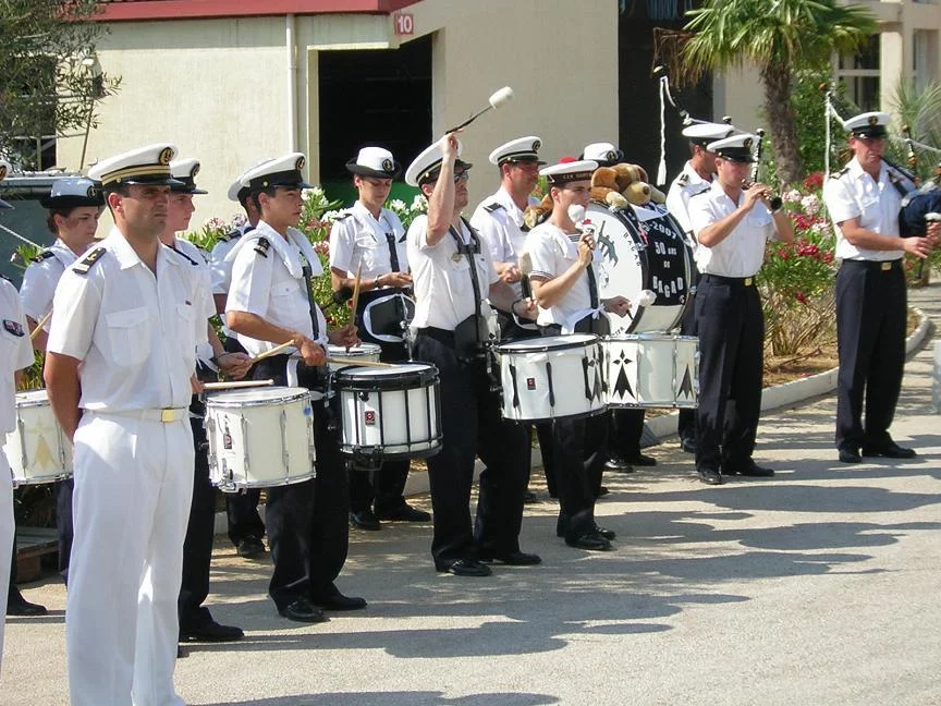 Animation musicale par le bagad du CIN St-Mandrier