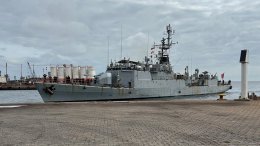 Le patrouilleur Commandant Ducuing à Port-Gentil (Gabon)